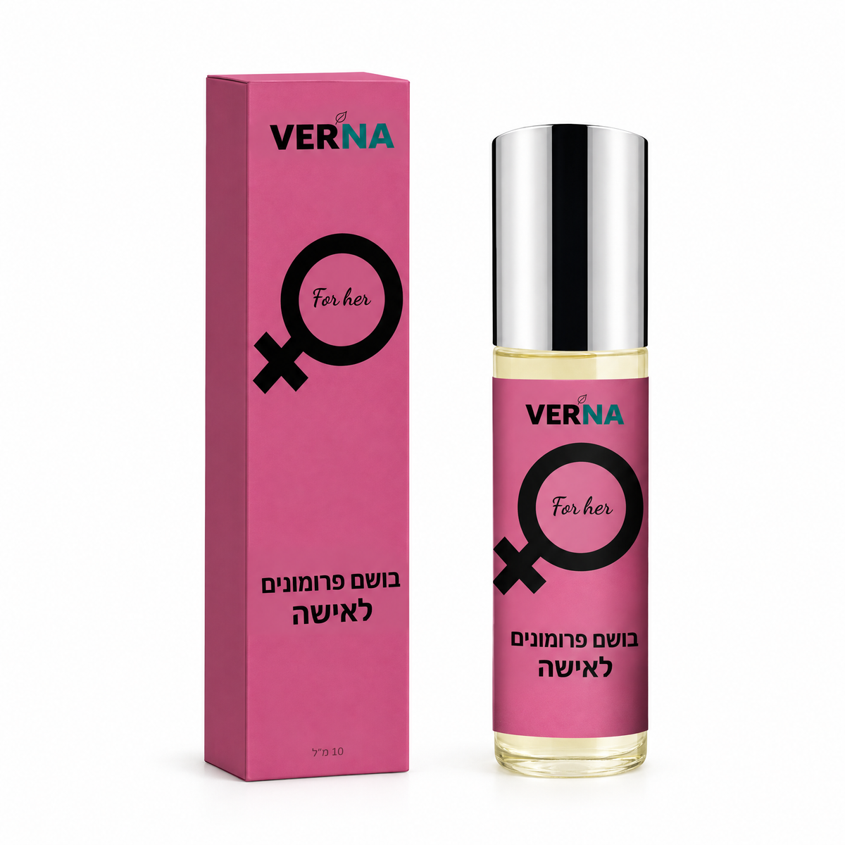 VERNA בושם פרומונים לאישה – קופסה ובקבוק